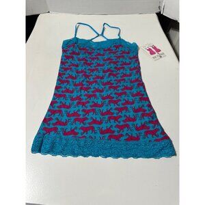 Wear Me Too Ways 2000's Women's Layering Lace Camis Animal Print size S NWT